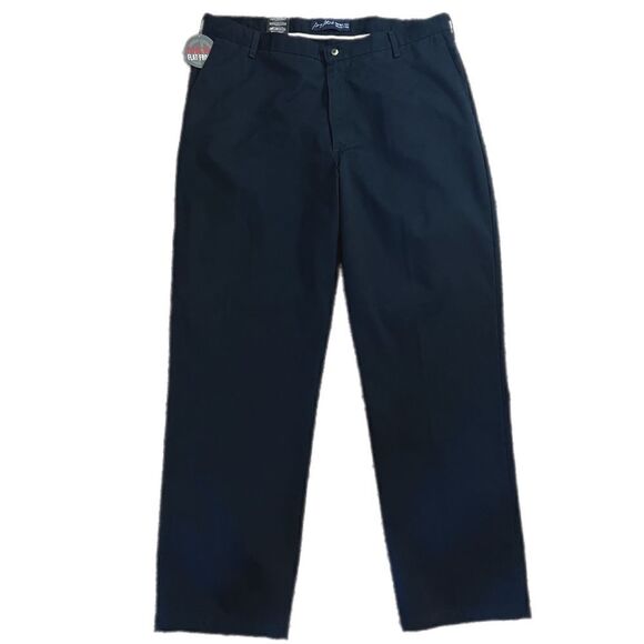 Wrangler George Strait Black Flat Front Pants. Brushed Twill Easy Care Fabric. S - Picture 1 of 9
